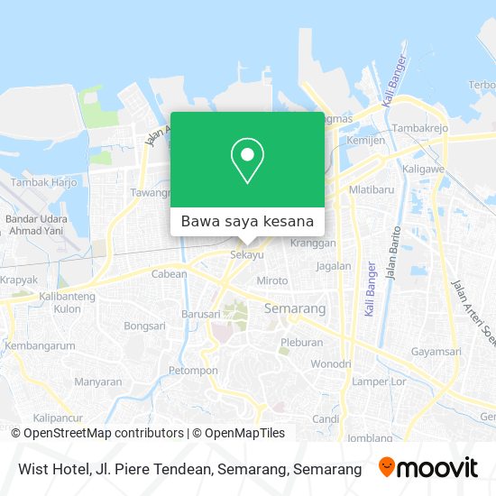 Peta Wist Hotel, Jl. Piere Tendean, Semarang