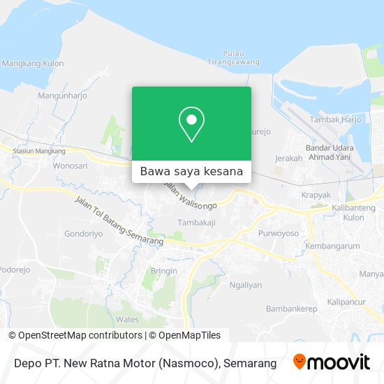 Peta Depo PT. New Ratna Motor (Nasmoco)