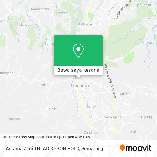 Peta Asrama Zeni TNI AD KEBON POLO