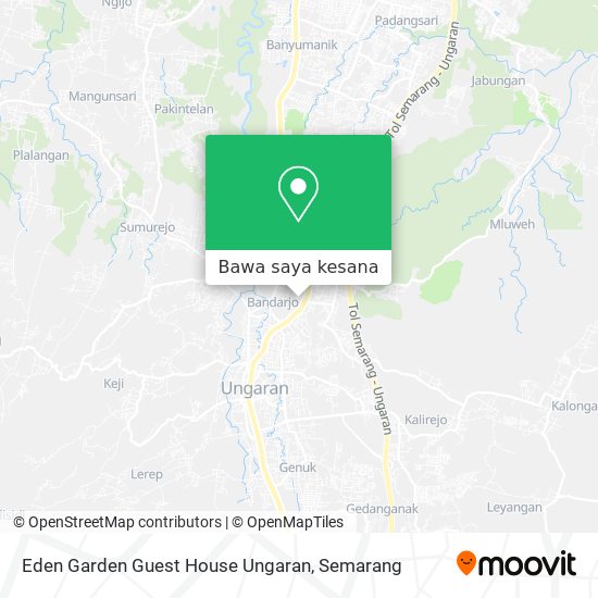 Peta Eden Garden Guest House Ungaran