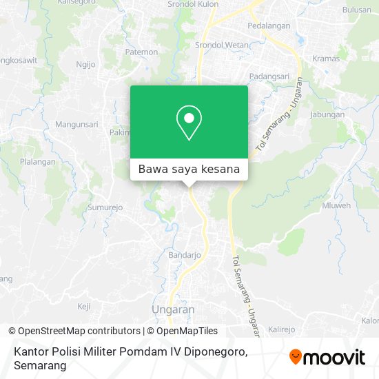 Peta Kantor Polisi Militer Pomdam IV Diponegoro