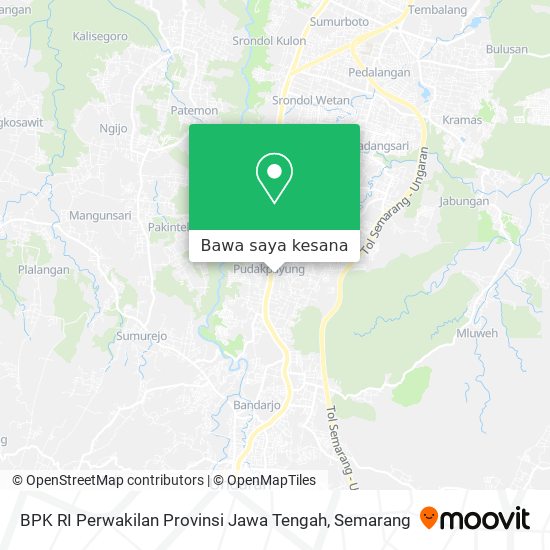 Peta BPK RI Perwakilan Provinsi Jawa Tengah