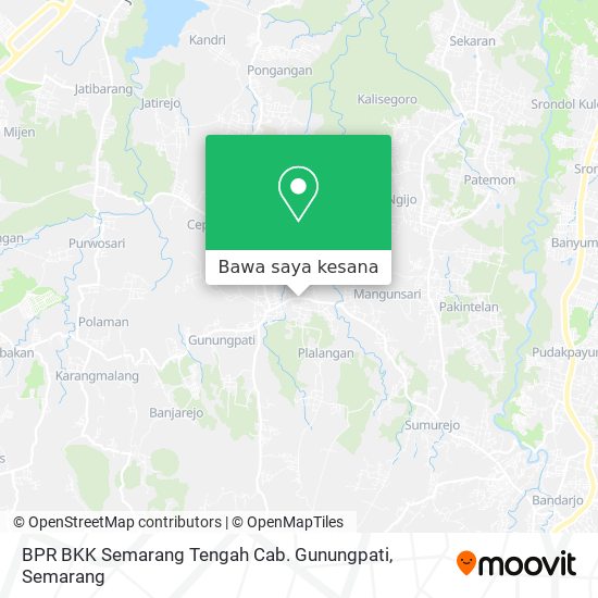 Peta BPR BKK Semarang Tengah Cab. Gunungpati