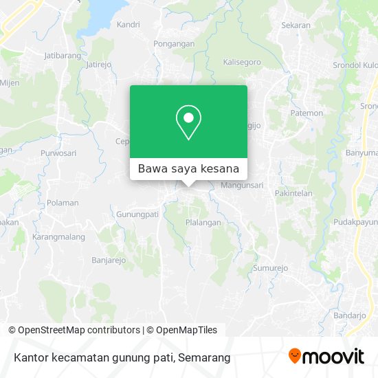 Peta Kantor kecamatan gunung pati