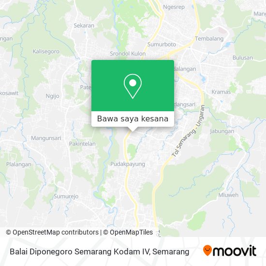 Peta Balai Diponegoro Semarang Kodam IV