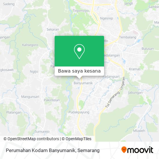 Peta Perumahan Kodam Banyumanik