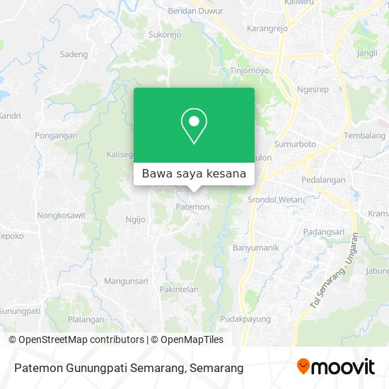 Peta Patemon Gunungpati Semarang