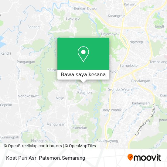 Peta Kost Puri Asri Patemon