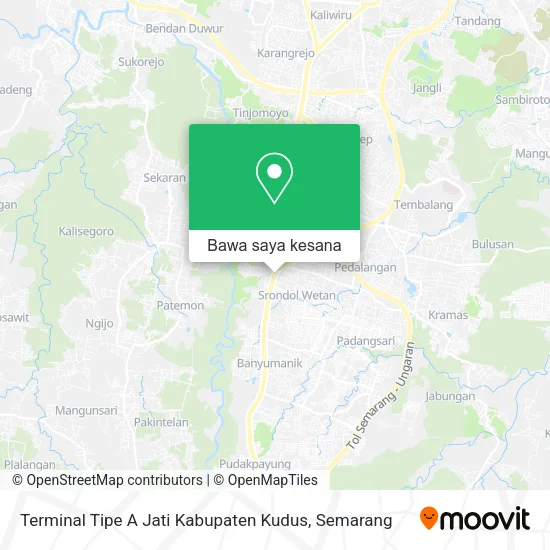 Peta Terminal Tipe A Jati Kabupaten Kudus