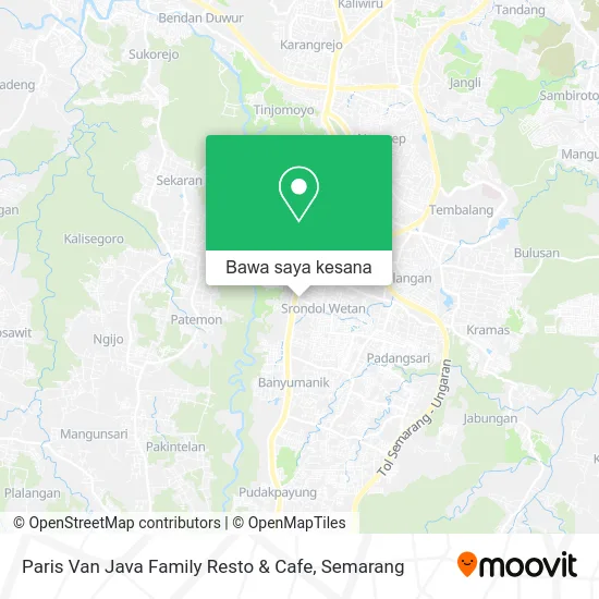 Peta Paris Van Java Family Resto & Cafe