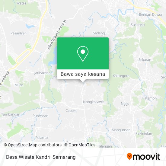 Peta Desa Wisata Kandri