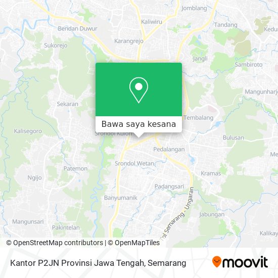 Peta Kantor P2JN Provinsi Jawa Tengah