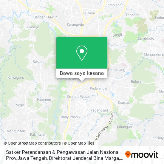 Peta Satker Perencanaan & Pengawasan Jalan Nasional Prov.Jawa Tengah, Direktorat Jenderal Bina Marga, Ke