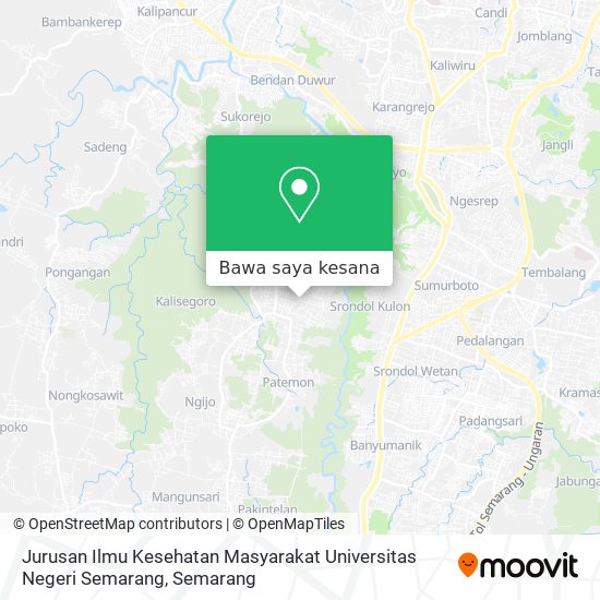 Peta Jurusan Ilmu Kesehatan Masyarakat Universitas Negeri Semarang