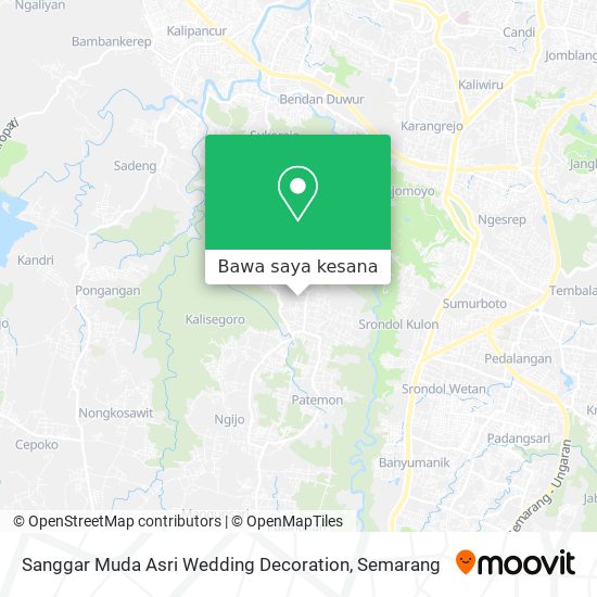 Peta Sanggar Muda Asri Wedding Decoration