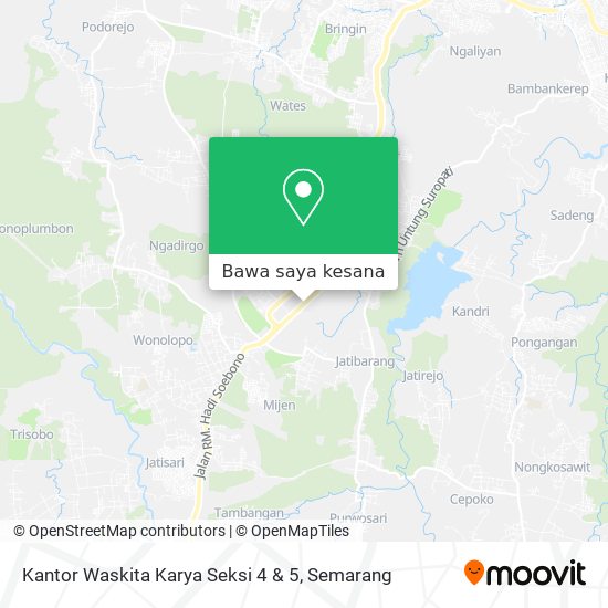Peta Kantor Waskita Karya Seksi 4 & 5