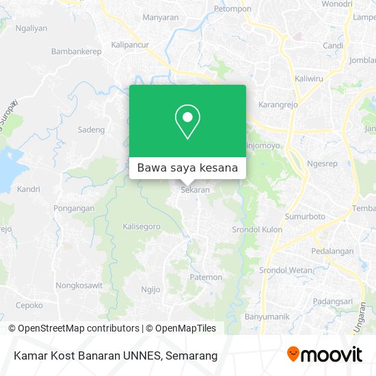 Peta Kamar Kost Banaran UNNES