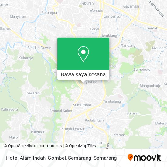 Peta Hotel Alam Indah, Gombel, Semarang