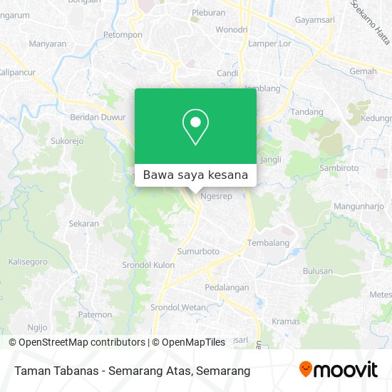 Peta Taman Tabanas - Semarang Atas