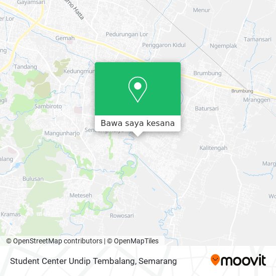 Peta Student Center Undip Tembalang