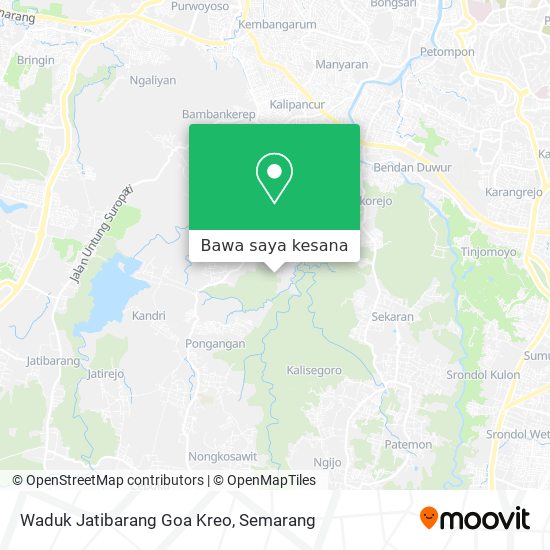 Peta Waduk Jatibarang Goa Kreo