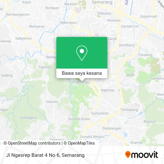Peta Jl Ngesrep Barat 4 No 6