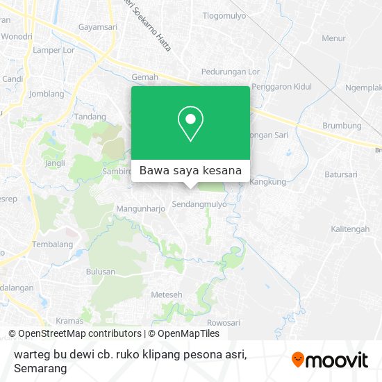 Peta warteg bu dewi cb. ruko klipang pesona asri