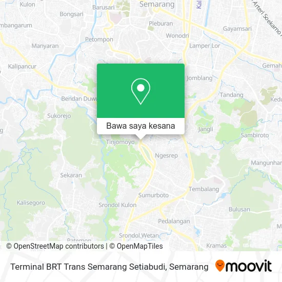 Peta Terminal BRT Trans Semarang Setiabudi