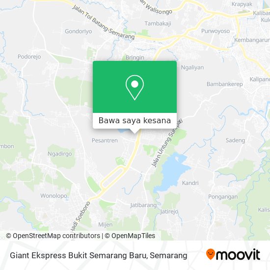 Peta Giant Ekspress Bukit Semarang Baru