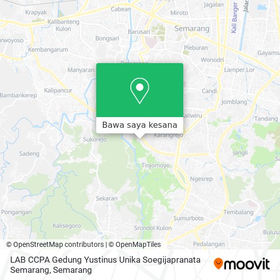 Peta LAB CCPA Gedung Yustinus Unika Soegijapranata Semarang