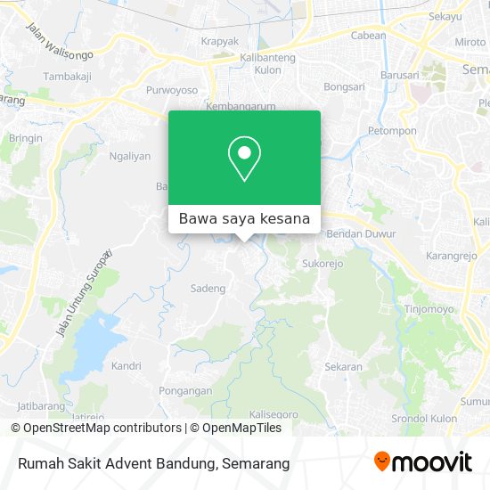Peta Rumah Sakit Advent Bandung