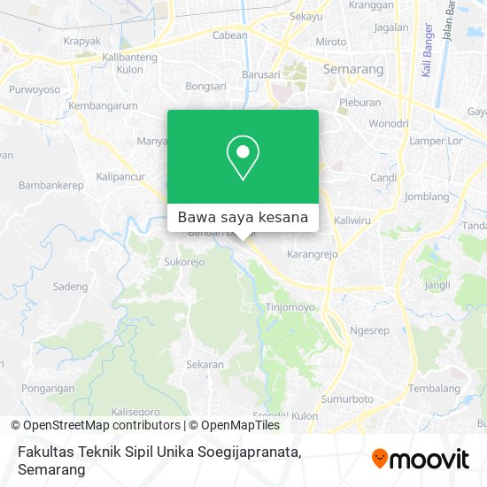 Peta Fakultas Teknik Sipil Unika Soegijapranata