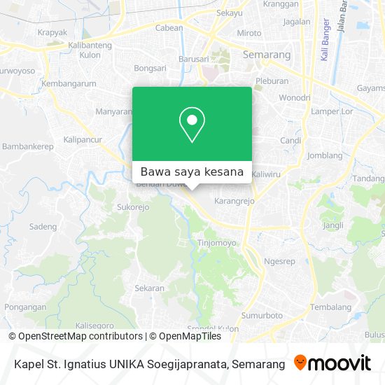 Peta Kapel St. Ignatius UNIKA Soegijapranata