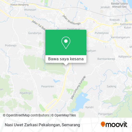 Peta Nasi Uwet Zarkasi Pekalongan