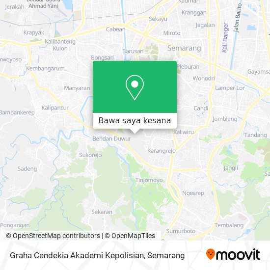Peta Graha Cendekia Akademi Kepolisian