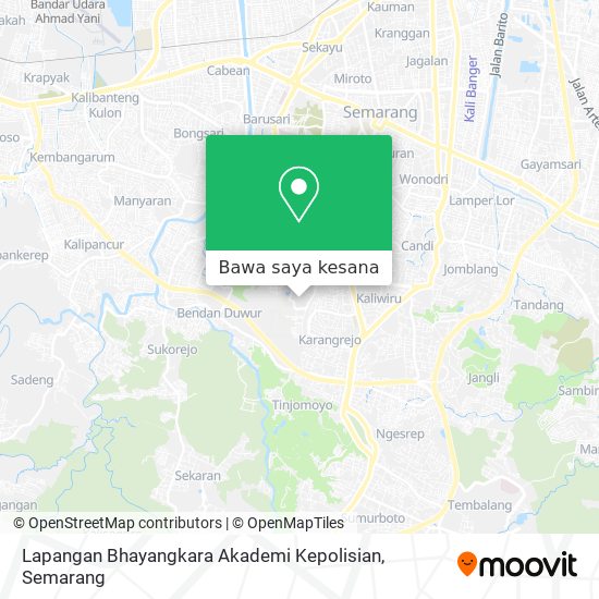 Peta Lapangan Bhayangkara Akademi Kepolisian