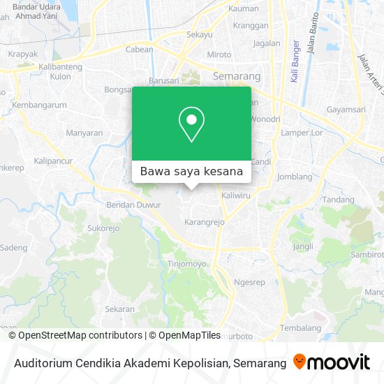 Peta Auditorium Cendikia Akademi Kepolisian