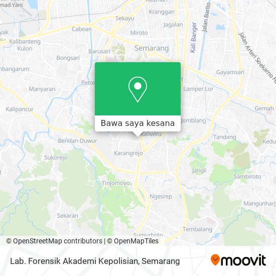 Peta Lab. Forensik Akademi Kepolisian