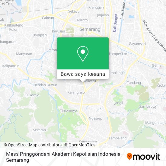 Peta Mess Pringgondani Akademi Kepolisian Indonesia