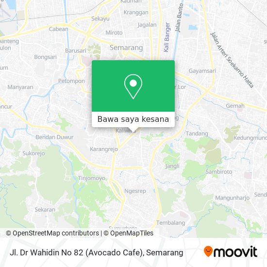 Peta Jl. Dr Wahidin No 82 (Avocado Cafe)