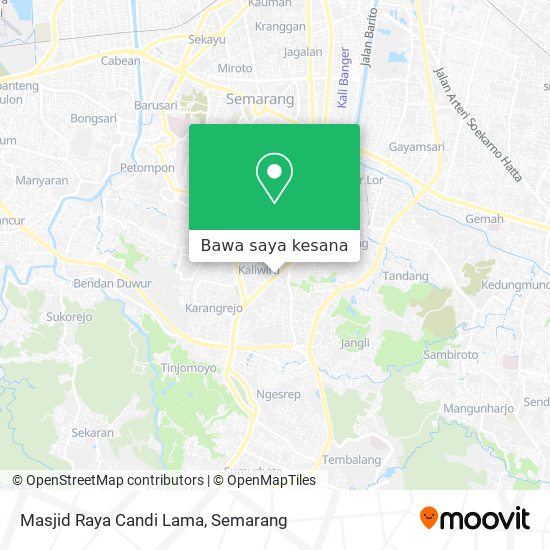 Peta Masjid Raya Candi Lama