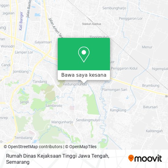 Peta Rumah Dinas Kejaksaan Tinggi Jawa Tengah