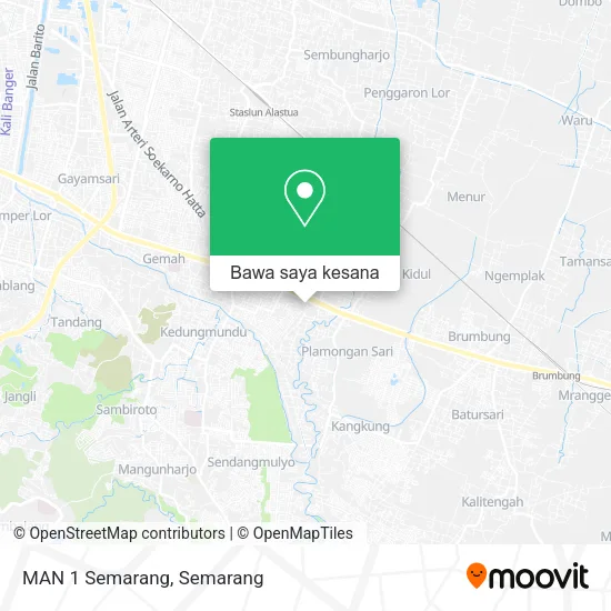 Peta MAN 1 Semarang