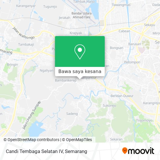 Peta Candi Tembaga Selatan IV
