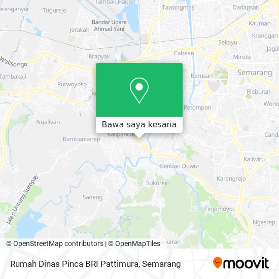 Peta Rumah Dinas Pinca BRI Pattimura