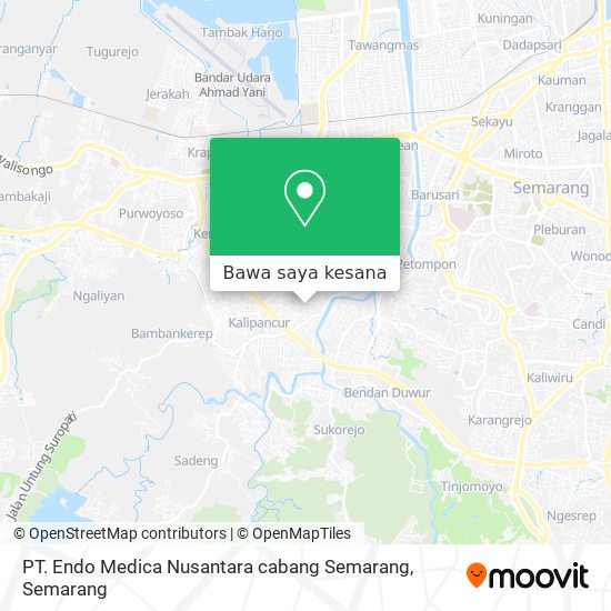 Peta PT. Endo Medica Nusantara cabang Semarang