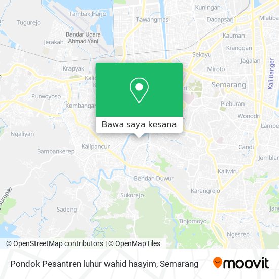 Peta Pondok Pesantren luhur wahid hasyim