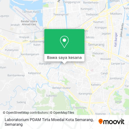 Peta Laboratorium PDAM Tirta Moedal Kota Semarang