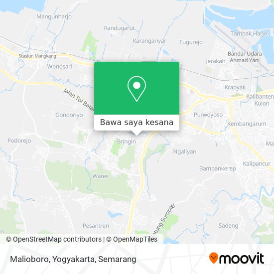 Peta Malioboro, Yogyakarta