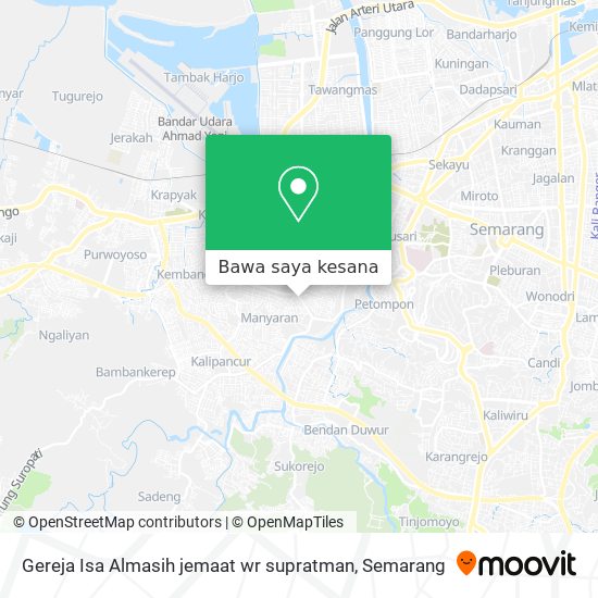 Peta Gereja Isa Almasih jemaat wr supratman